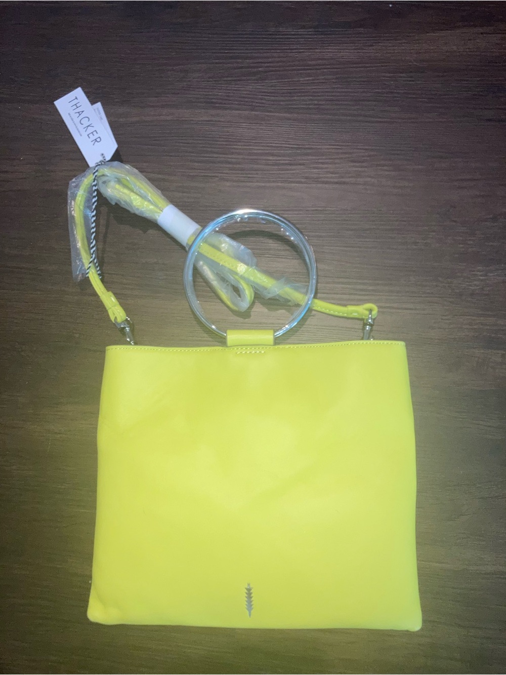 Thacker women’s green leather handbag  new